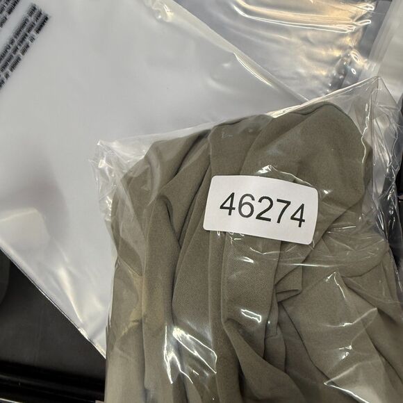 Refka Shirt Women 14 Gray Button Up Crew Neck Long Sleeve Casual Solid Comfort - Picture 7 of 7